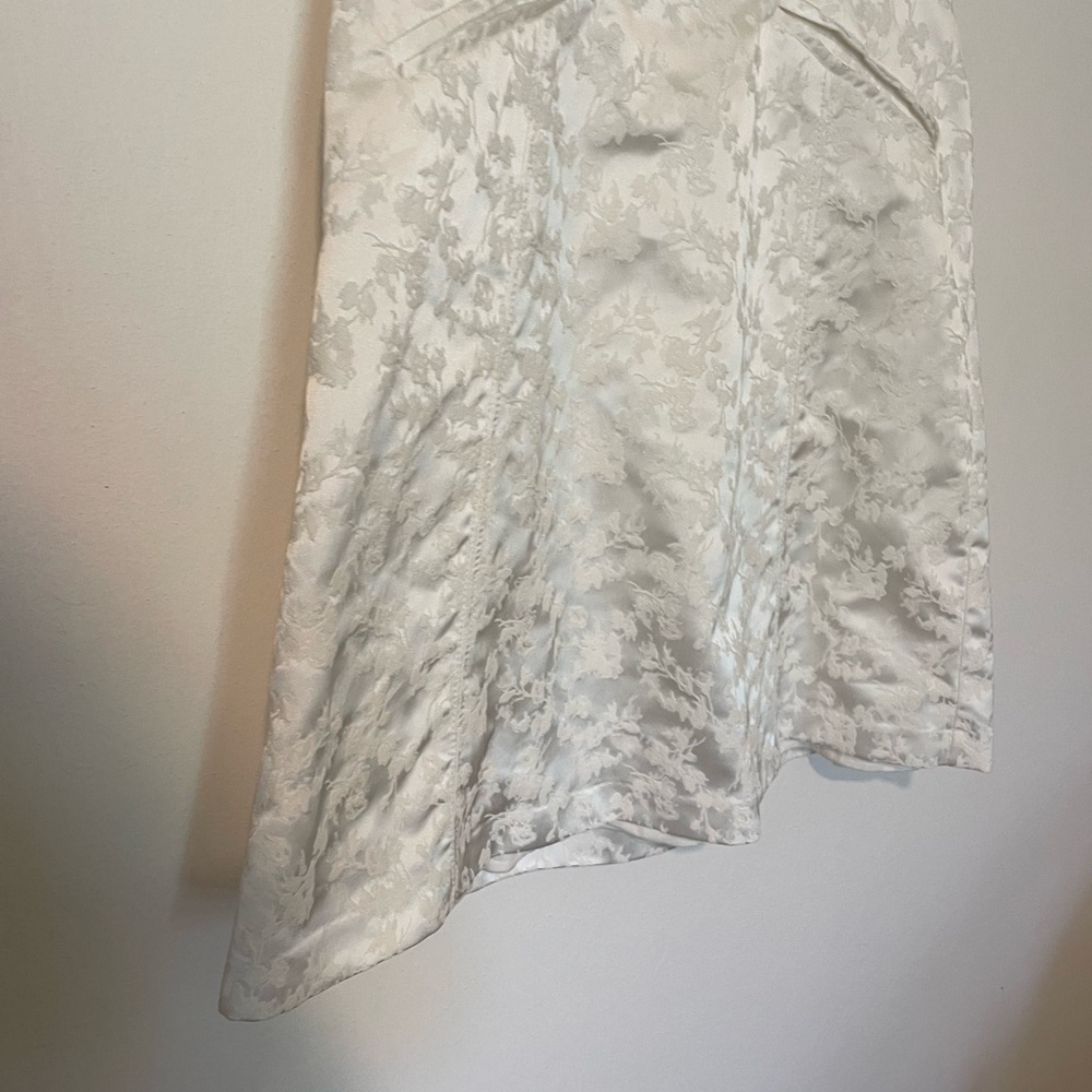 BHLDN White Mini floral Dress Bridal - Picture 6 of 13